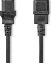Kabllo zgjatues energjie Nedis, IEC-320-C14 në IEC-320-C13, 3m, e zezë