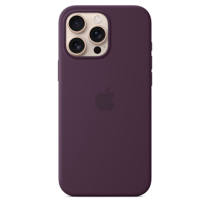 Apple iPhone 16 Pro Max Silicone Case with MagSafe, Plum