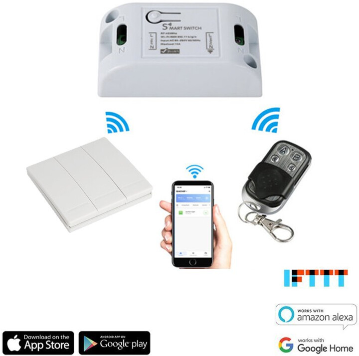 Modul ritransmetimi iQtech SmartLife SB002, Wi-Fi, me kontrollues