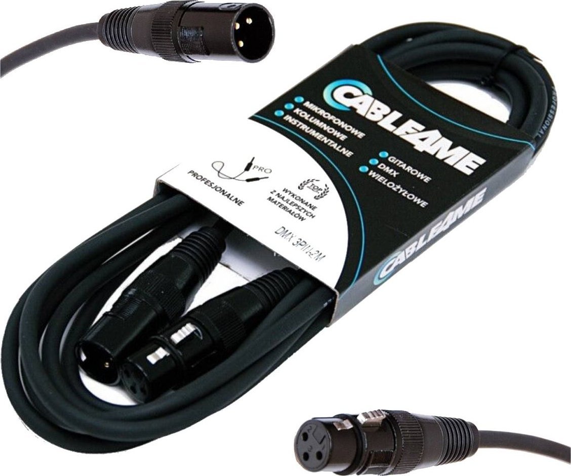 Kabllo DMX CABLE4ME DMX 3PIN, 3m, 110 Ohm, i zi