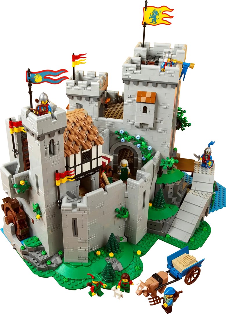 Set LEGO Lion Knights' Castle, kështjellë mesjetare, ndërtim modular, shumëngjyrësh