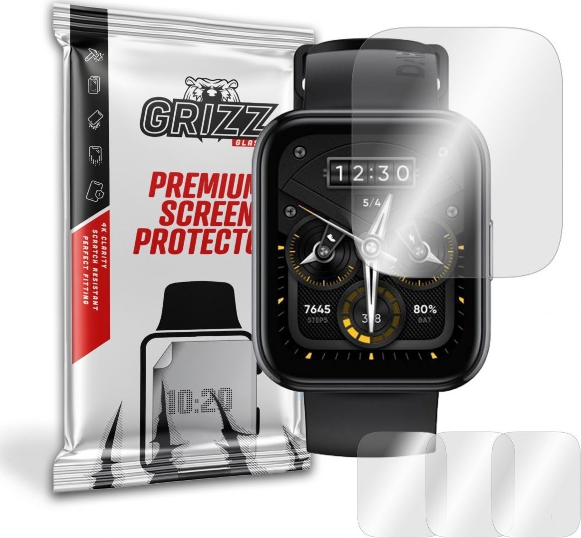Mbrojtëse ekrani GrizzGlass Hydrogel Film, për Realme Watch 2 Pro, transparente