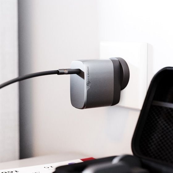 Karikues Alogic Rapid Power, 67W, GaN, port ndërkombëtar, i bardhë