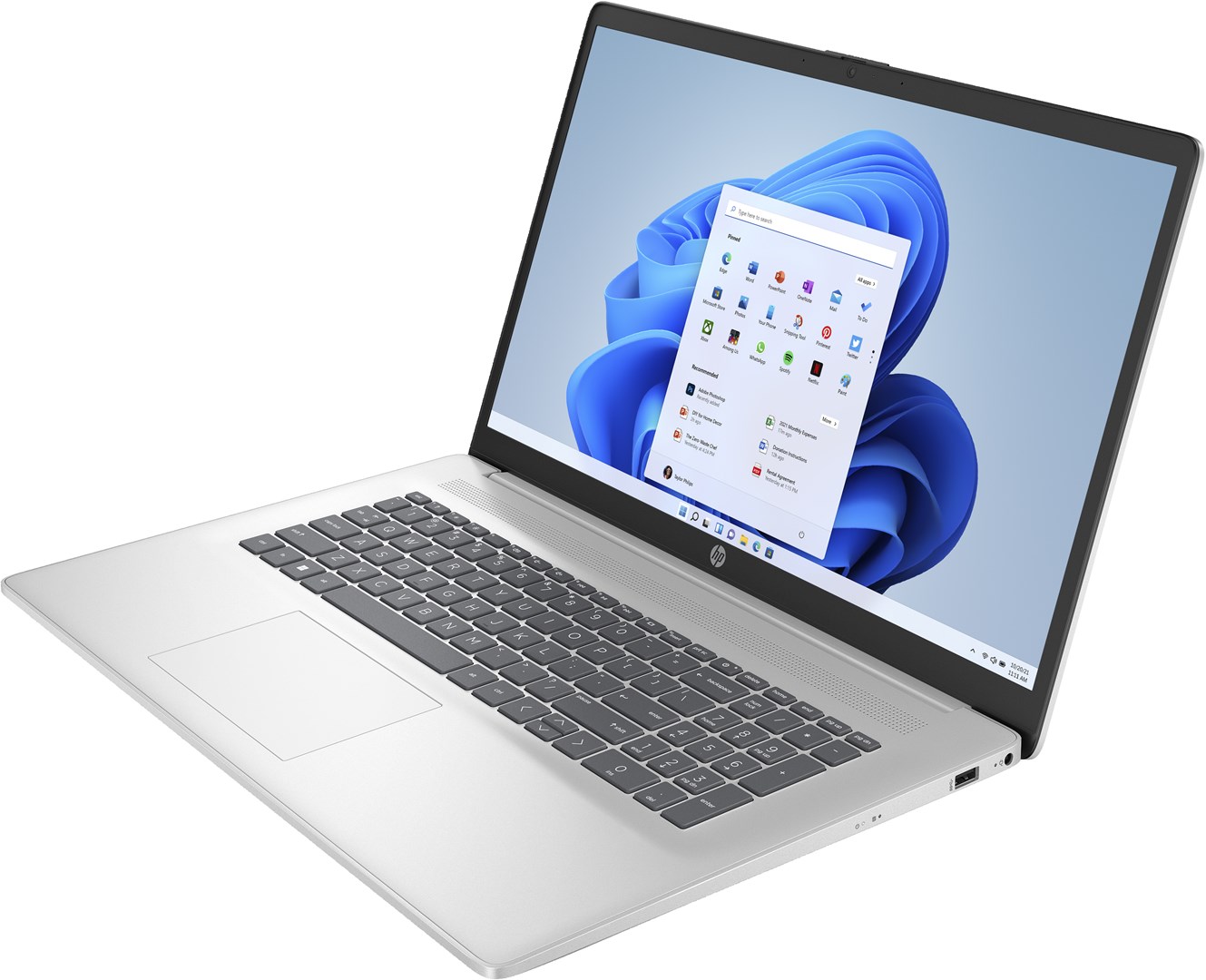 Laptop HP 17-cp2075nw AMD, 17.3", AMD Ryzen 5 7520U, 16 GB RAM, 512 GB SSD, i argjendtë
