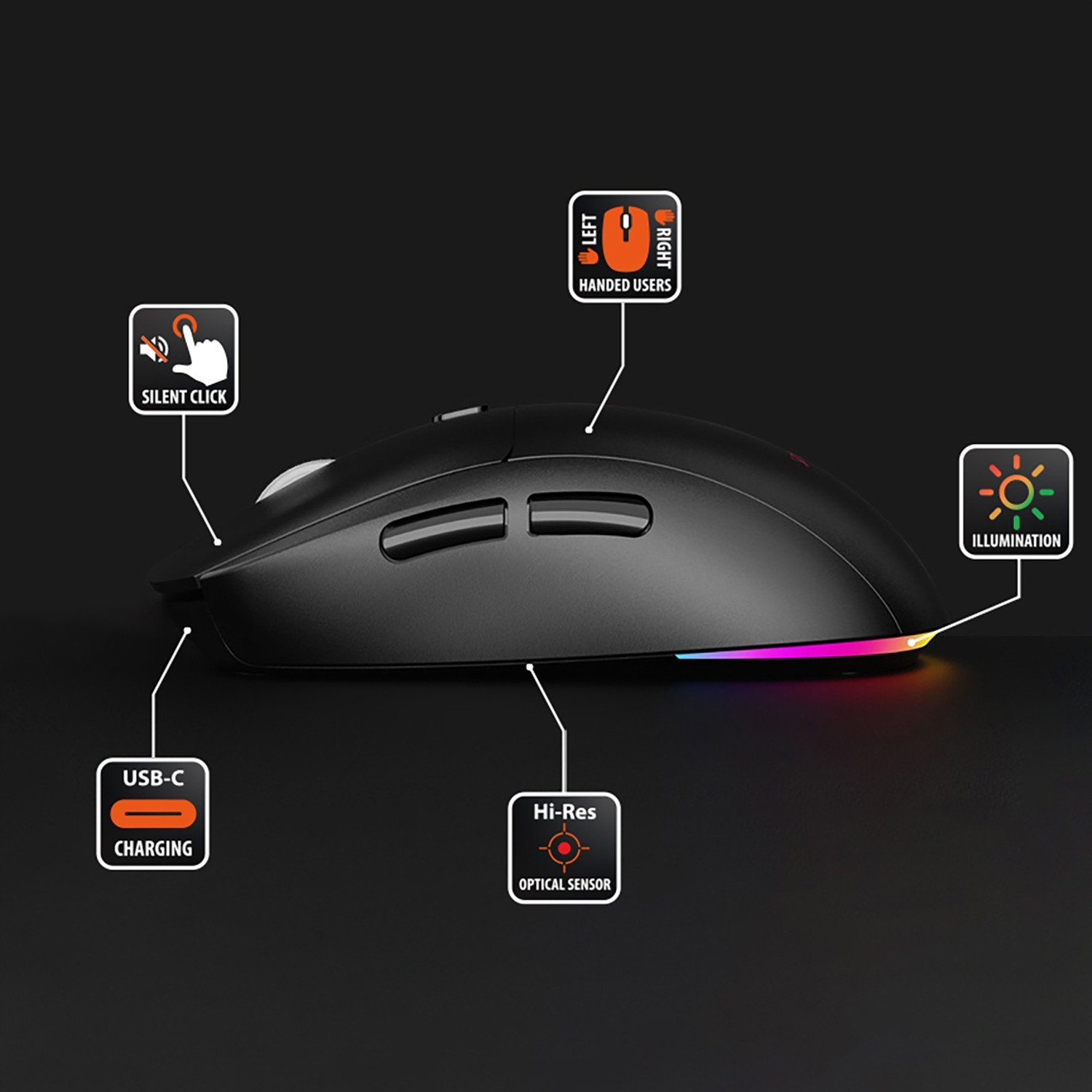 Maus wireless Media-Tech MT1124, dual BT RF, silent, i zi