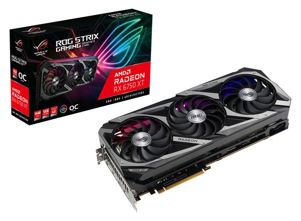 Kartelë grafike ASUS (ROG-STRIX-RX6750XT-O12G-GAMING), AMD Radeon RX 6750 XT, 12GB GDDR6