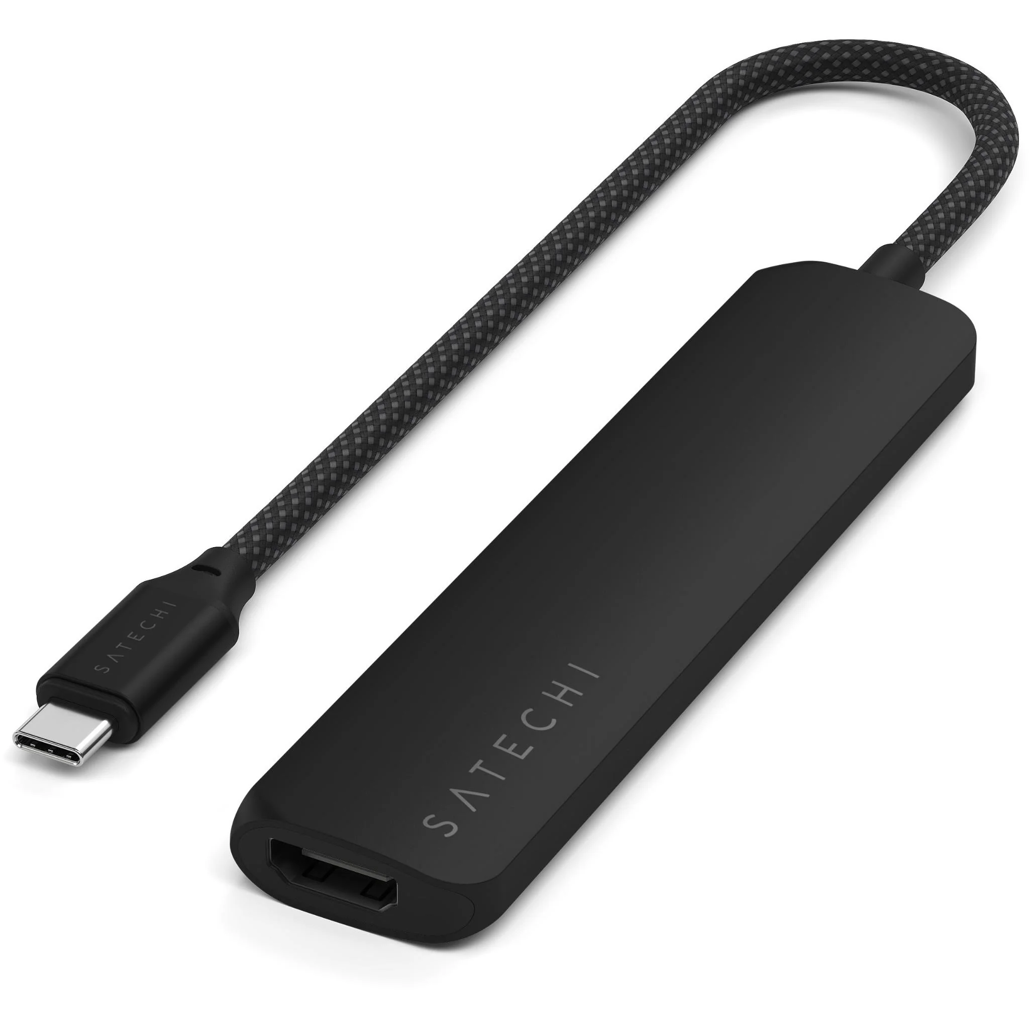 Adaptor USB C Satechi 6 in 1 Slim, HDMI 4K, lexues kartash SD microSD, i zi