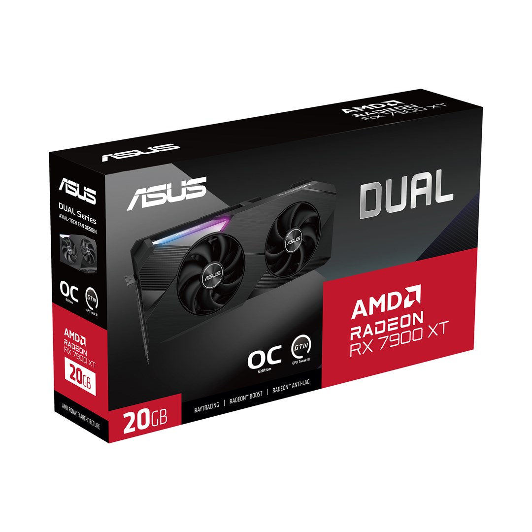 Kartelë grafike Asus Dual Radeon RX 7900 XT OC, 20GB GDDR6, e zezë