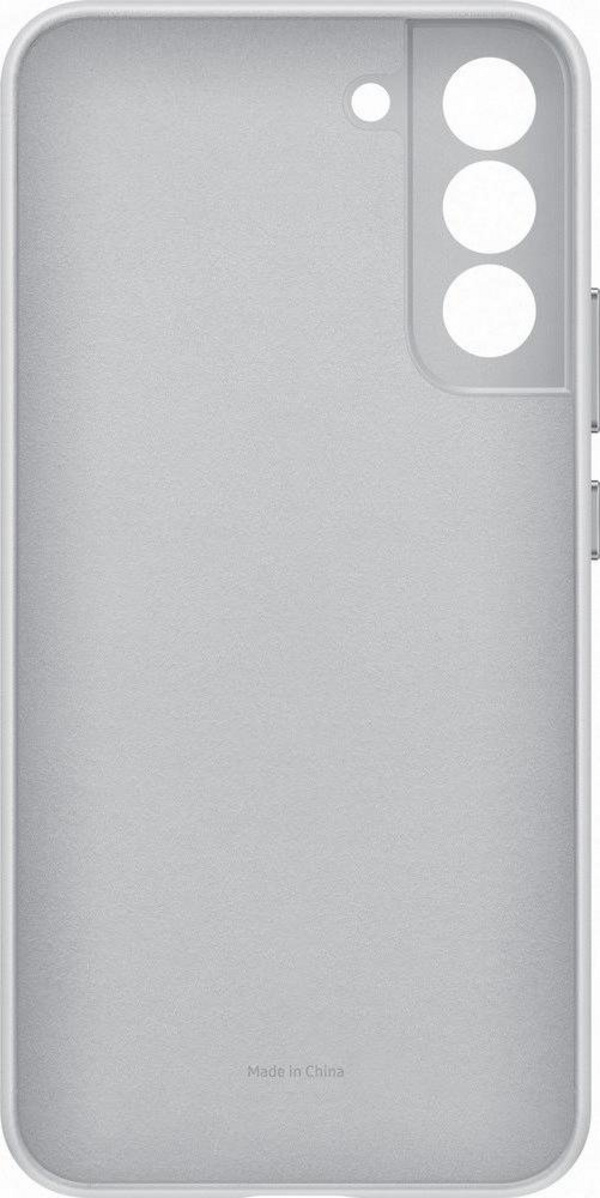 Kuti telefoni Samsung EF-VS906L, për Galaxy S22+, lëkurë, gri e çelët
