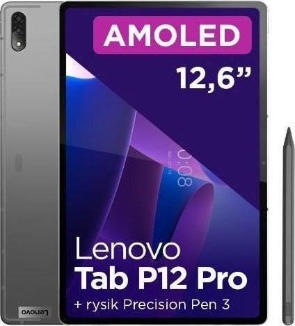 Tablet Lenovo Tab P12 Pro, 12.6", 8GB 256GB Wi-Fi, gri