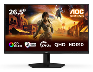 Monitor gaming AOC G4 Q27G41ZDF, 26.5", QHD QD OLED, i zi me të kuqe