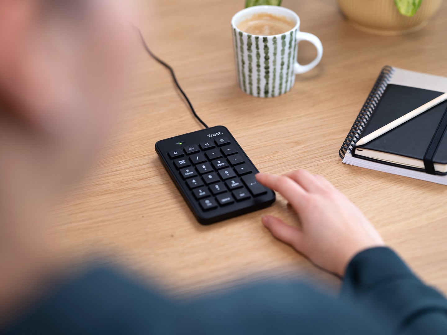 Tastierë numerike Trust USB Xalas, e zezë