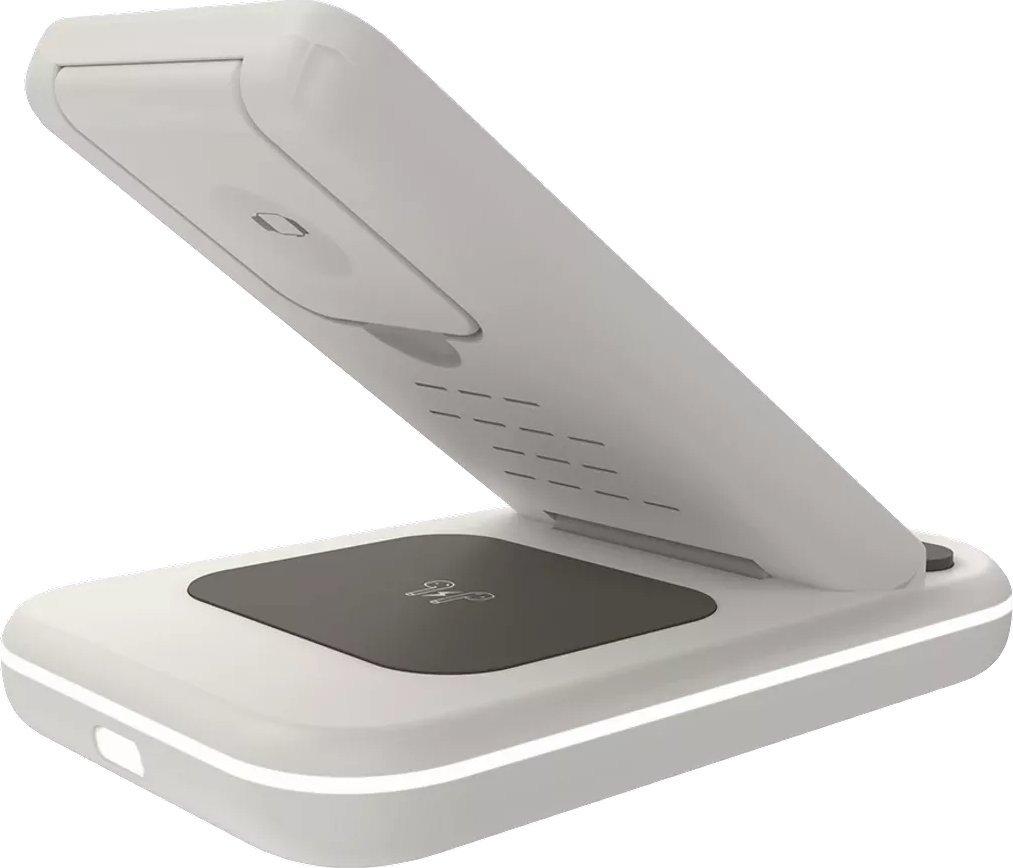 Stacion karikimi wireless Canyon WS 304 Cosmic Latte, 3 në 1, karikim i shpejtë, bezhë