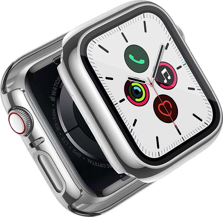Mbulesë mbrojtëse Alogy Case Housing 1, për Apple Watch 4 5 6 SE, e argjendtë