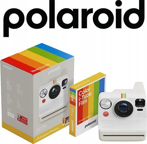 Kamerë instant Polaroid Now, analog, USB C, e bardhë
