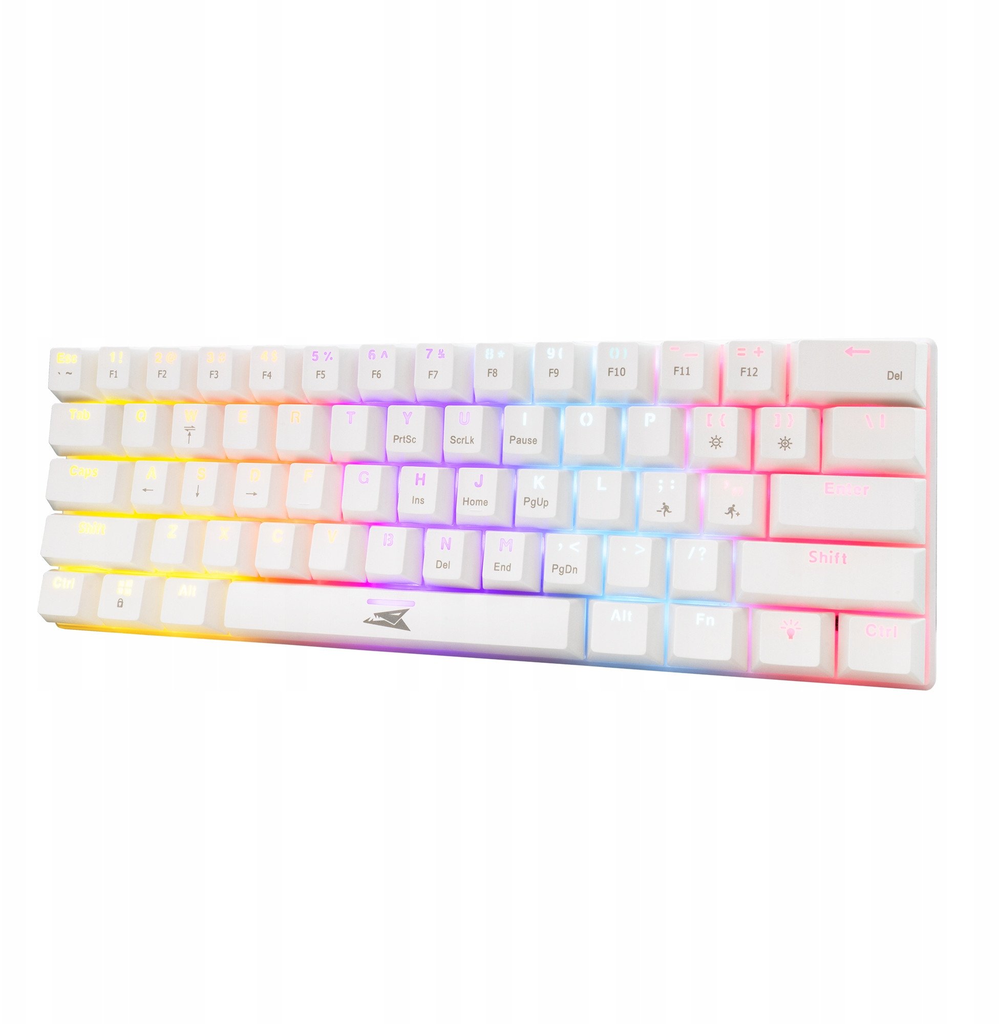 Tastierë gaming Baracuda BGK-03211 Dolphin, mekanike 61 taste, RGB, e bardhë