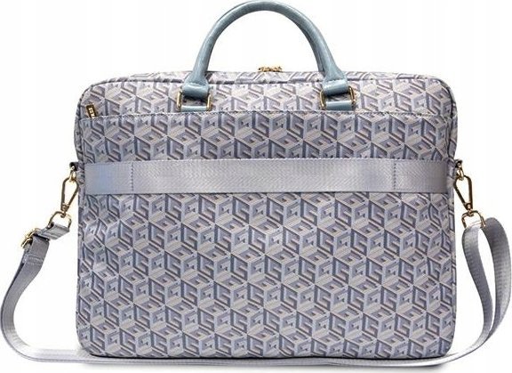 Çantë laptopi Guess Gcube Stripes GUCB15HGCFSEB, 16", blu