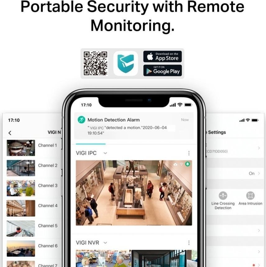 Kамера IP TP-Link VIGI C340-W, 4MP, Wi-Fi и етернет, бела
