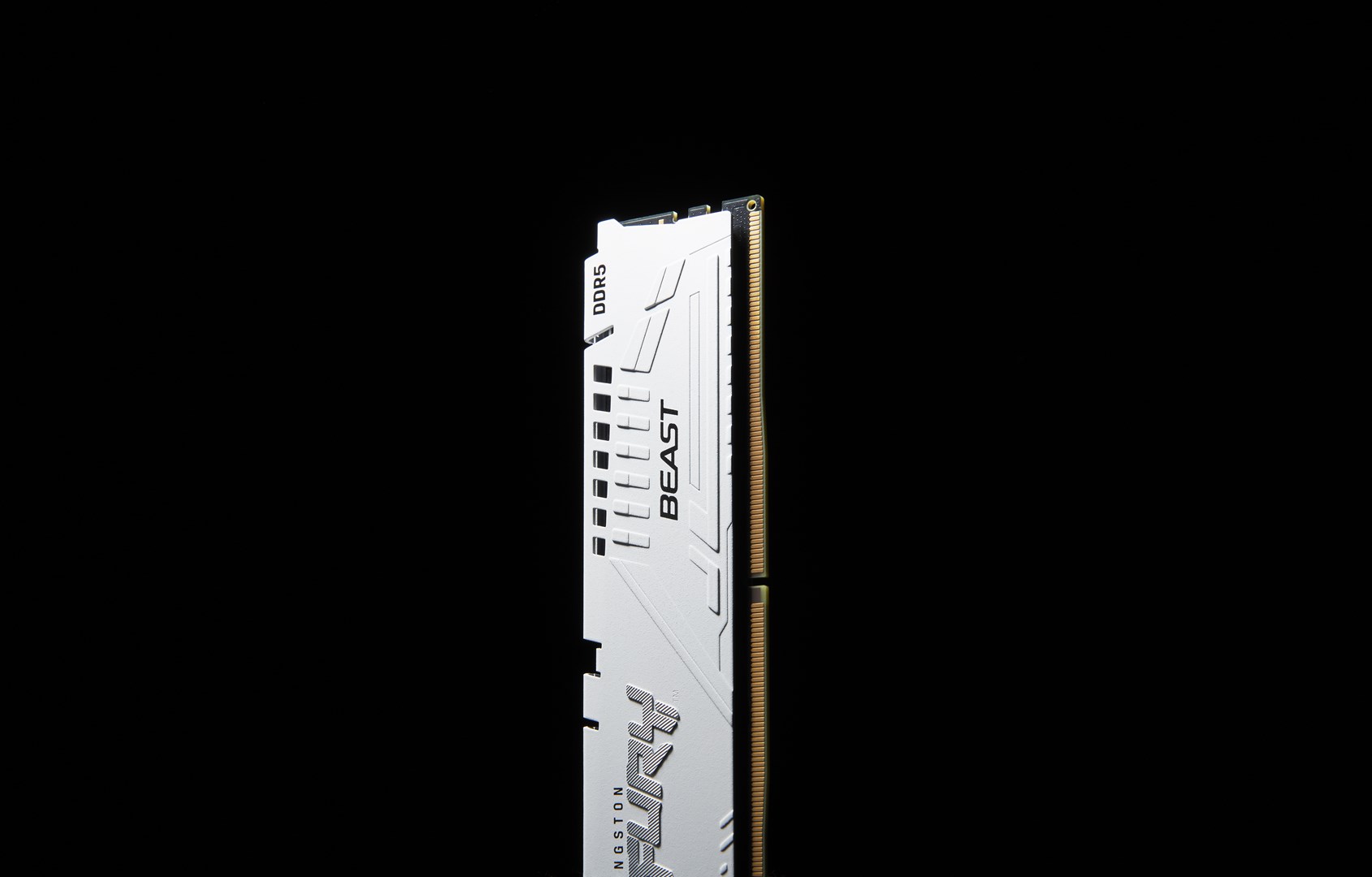 Memorie Kingston FURY Beast DDR5, 32GB, 6000MHz, CL40, e bardhë