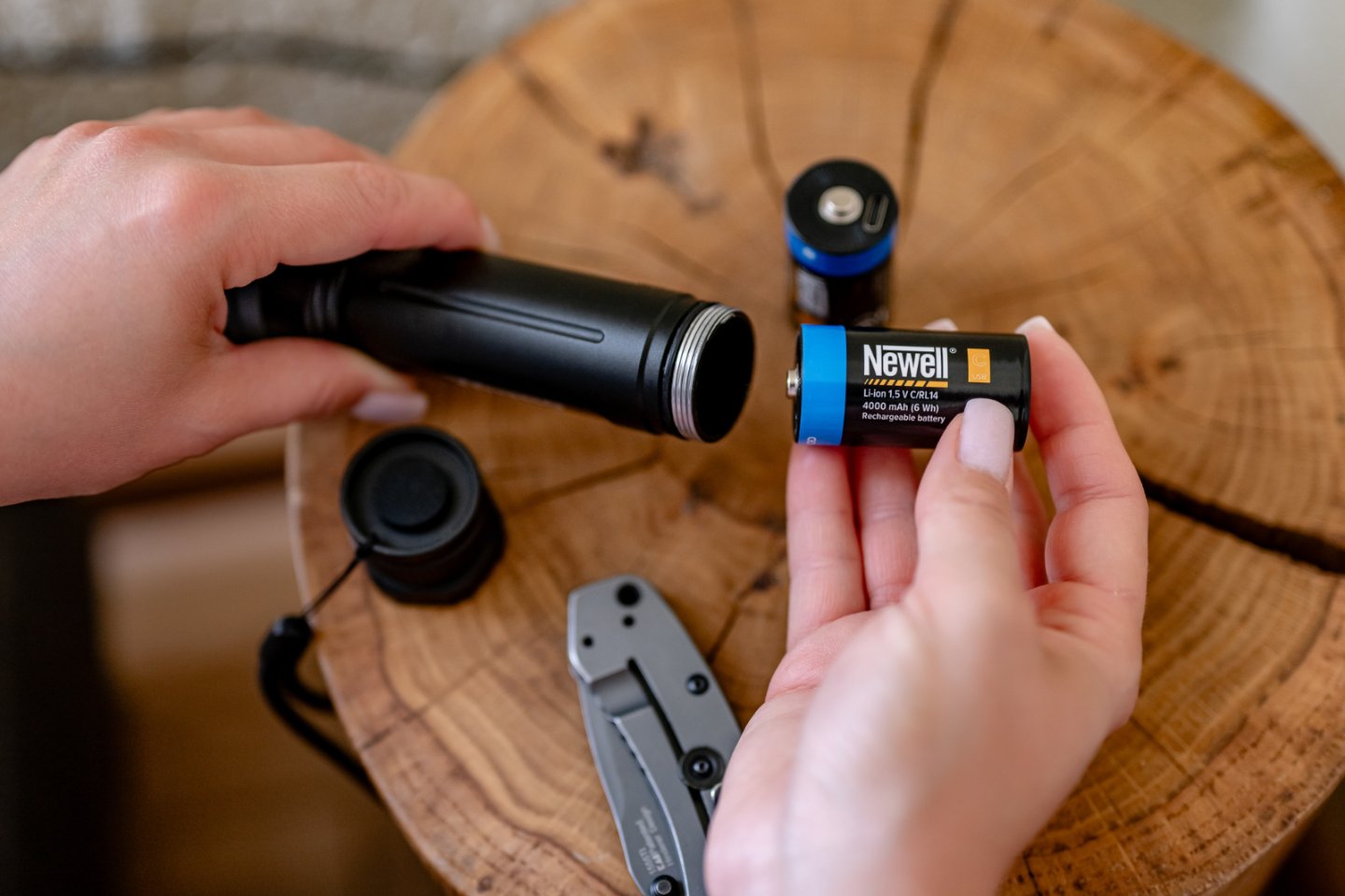 Bateri rikarikueshme Newell C R14, 4000 mAh, USB C, set 2 copë