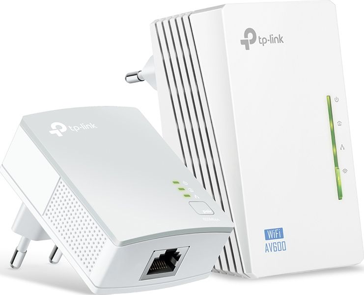 Adapter powerline TP-Link TL-WPA4220 Starter Kit, HomePlug AV 500Mbps, Wi-Fi N 300Mbps, i bardhë