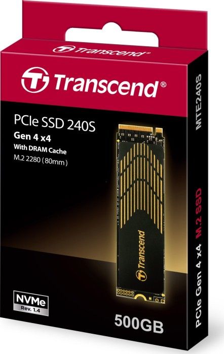 SSD Transcend 240S M.2, 500GB, PCI Express 4.0 NVMe