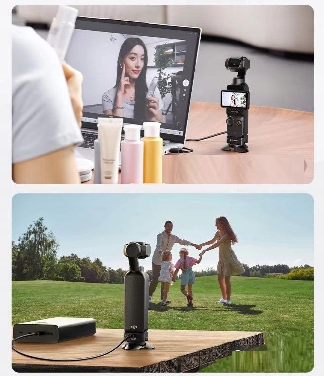 Основна плочка Ulanzi PK11, за DJI Osmo Pocket 3, црна