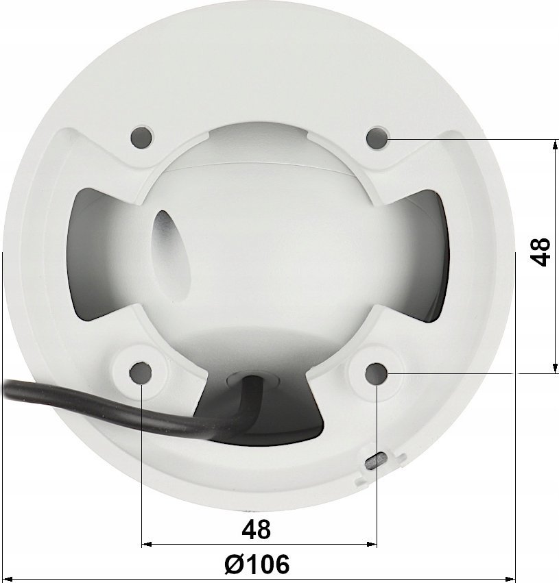 Kamerë survejimi Dahua HAC-HDW1200T-IL-A-0280B, 2MP Full HD, lente 2.8mm, e bardhë