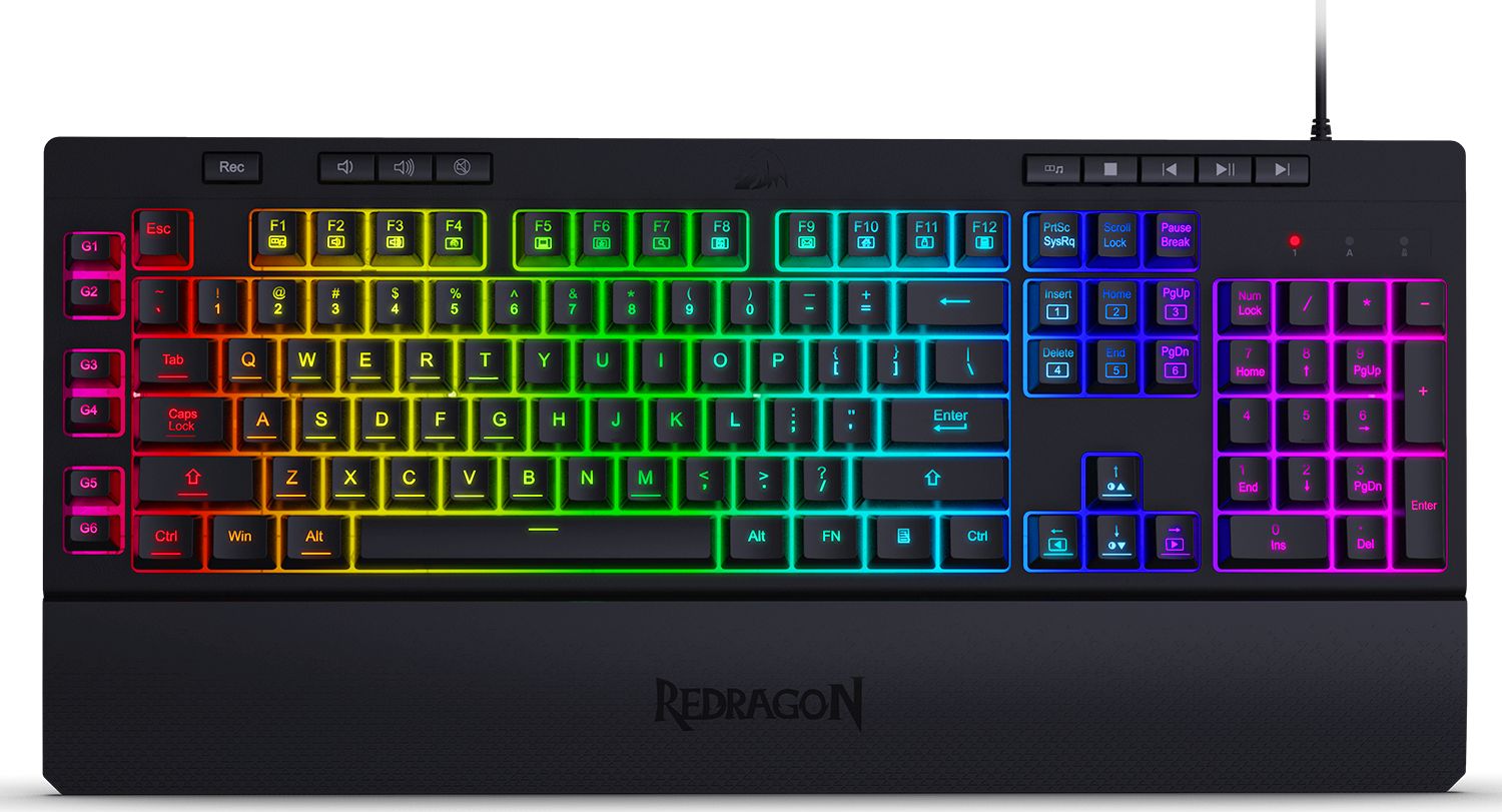 Tastierë Redragon K512 Shiva, US, e zezë