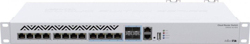 Switch MikroTik Cloud Router CRS312, 16 porte, 10 Gigabit Ethernet, i zi