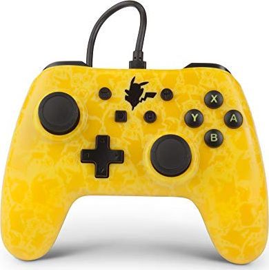 Kontroller PowerA Pikachu Shadow, me kabllo, i verdhë