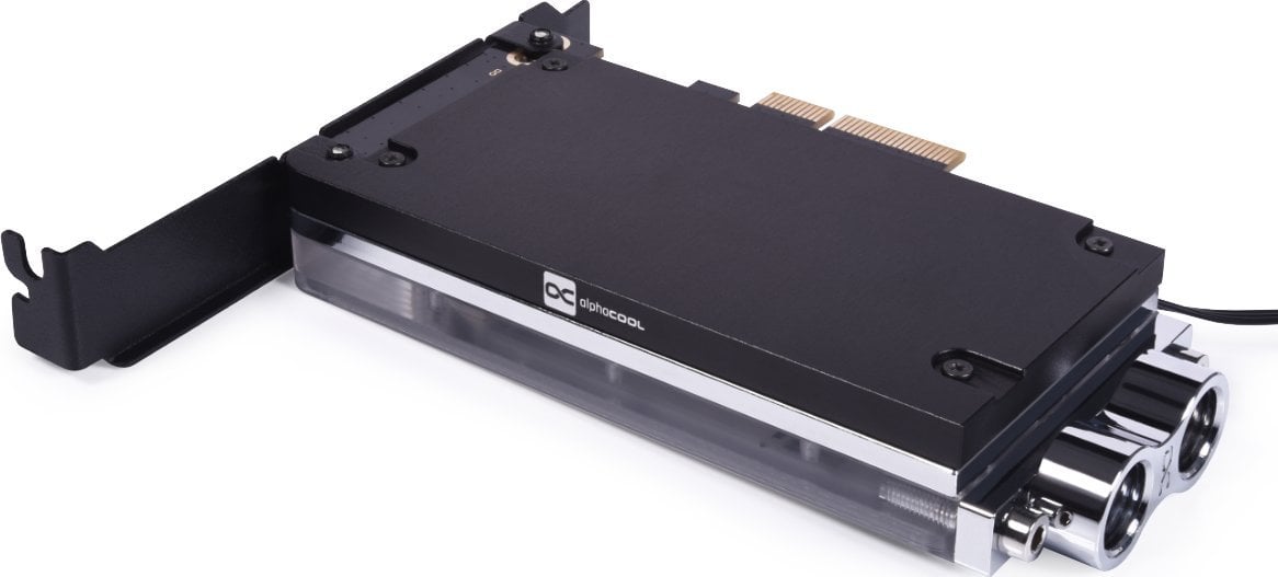 Ftohës ujor Alphacool Core M.2 NVMe PCIe 4.0, ndriçim RGB, i zi