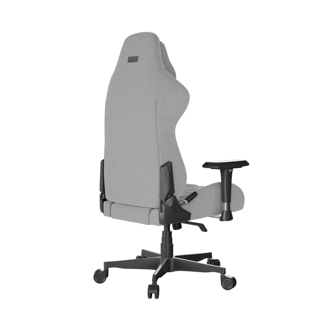 Karrige gaming Hator Darkside 3M Fabric, mekanizëm ergonomik, rrota SoftRide 65 mm, gri