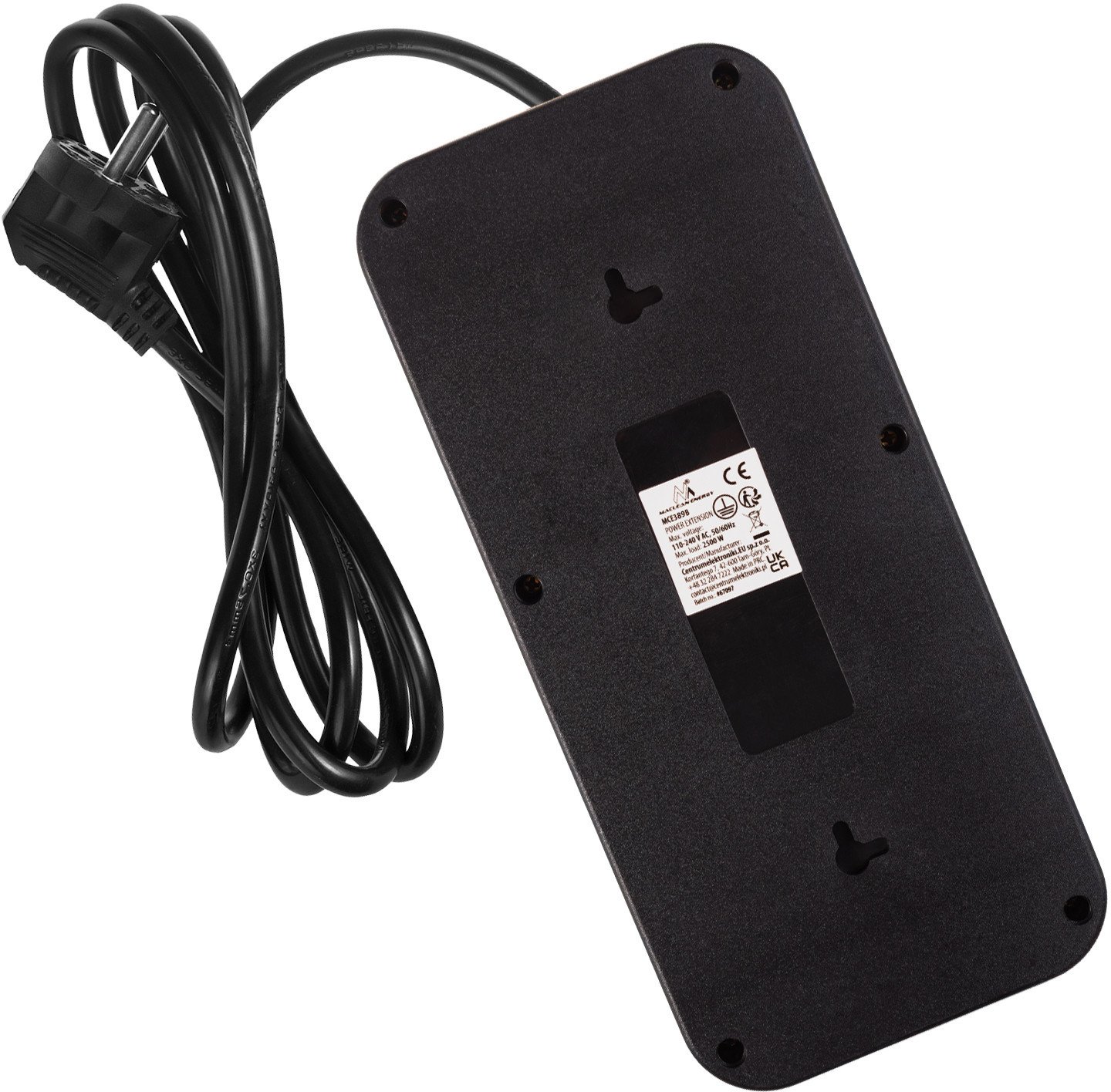 Prizë zgjatëse Maclean, 6 dalje, 4x USB, 110-240V, e bardhë