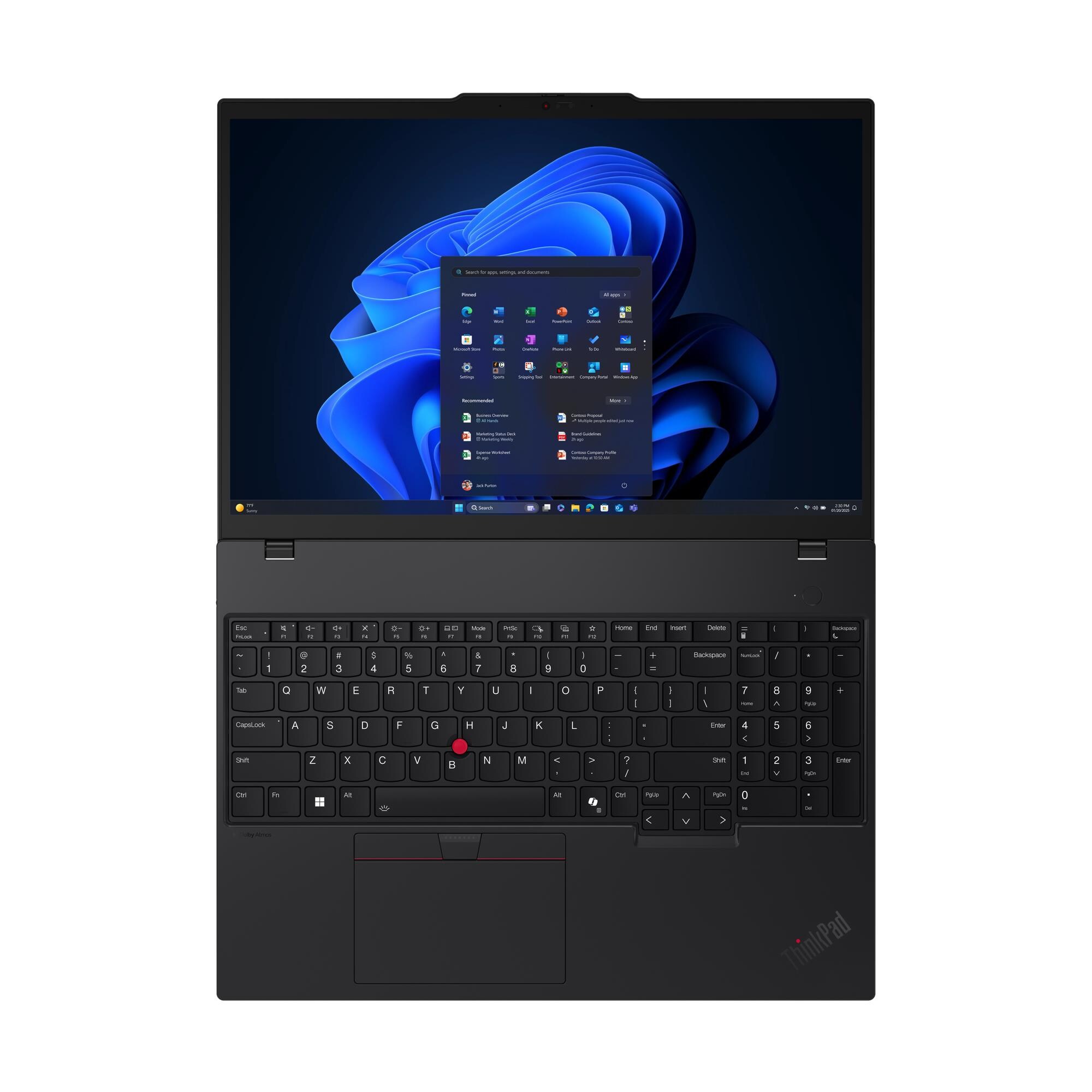 Laptop Lenovo ThinkPad T16 G4, 16" WUXGA, Intel Core Ultra 7, 32GB RAM, 1TB SSD, i zi