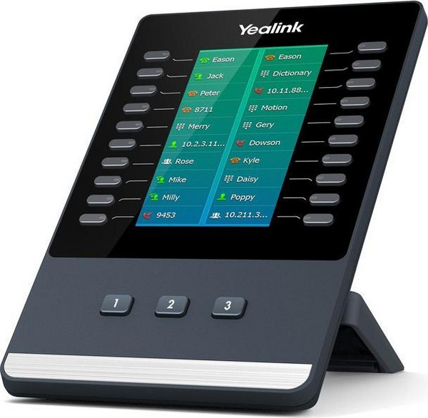 Modul zgjerimi telefoni IP Yealink EXP50, 23 butona, ekran me ndriçim, i zi