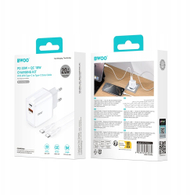 Karikues muri Bwoo CDA182, 38W, 1x USB A 1x USB C, me kabllo USB C 1m, i zi
