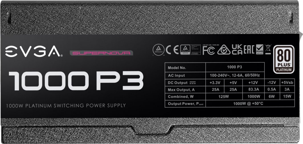 Burim energjie EVGA SuperNOVA 1000 P3 220-P3-1000-X2 ATX, 1000W