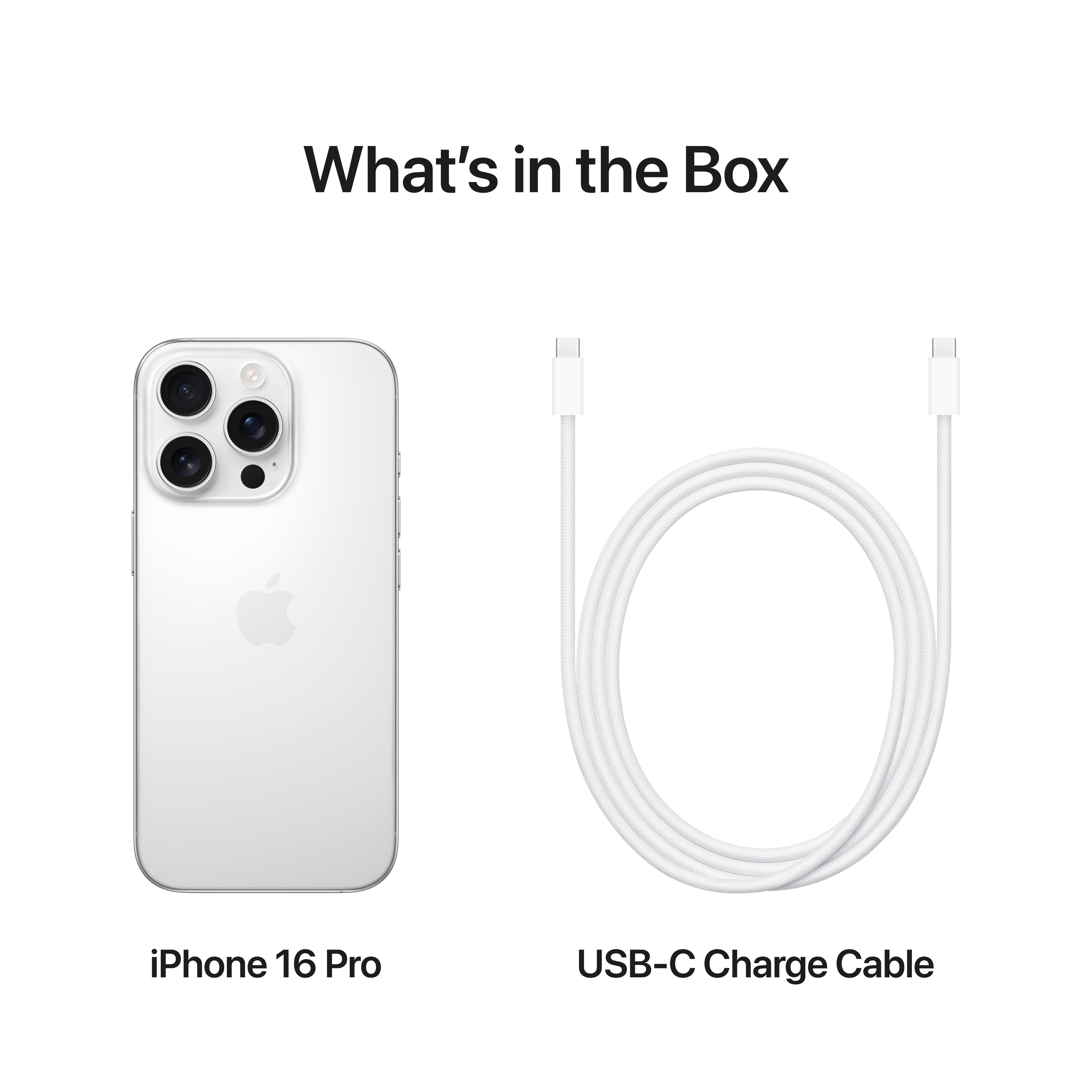 Apple iPhone 16 Pro, 128GB, White Titanium