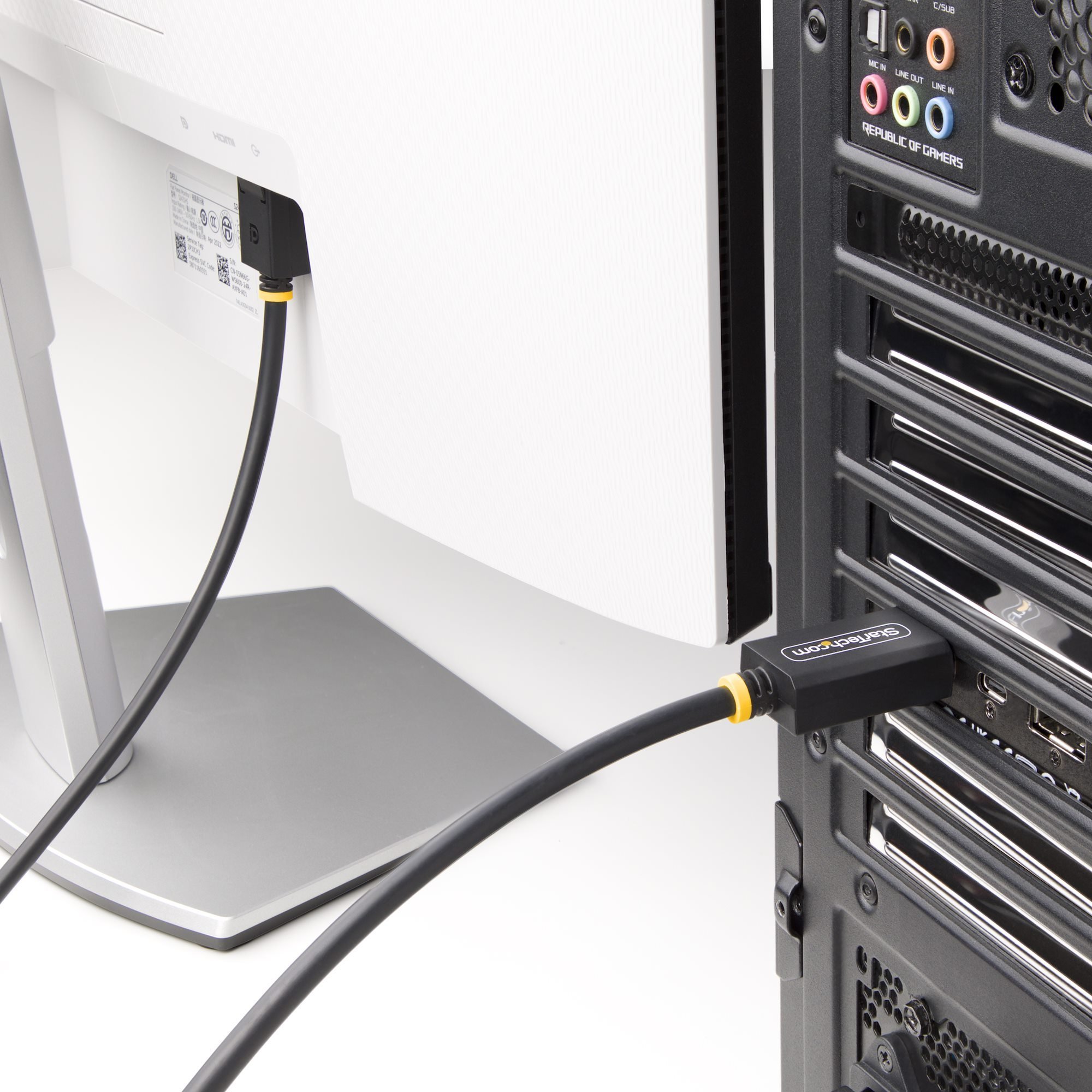 Kabllo StarTech.com DisplayPort 2.1, 2m, 8K 60Hz, 40Gbps, e zezë