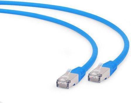 Kabllo Gembird RJ-45/RJ-45 (PP6A-LSZHCU-B-0.25M), cat.6a S/FTP, 0.25m, e kaltër