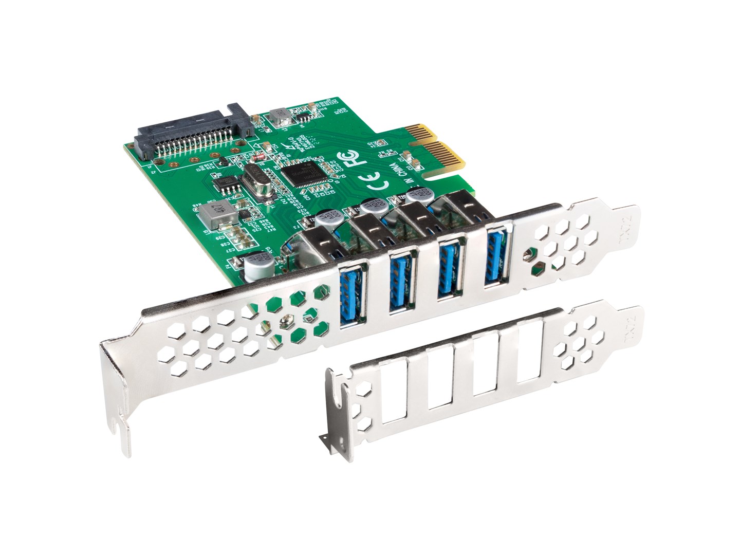 Kartë zgjerimi PCI Express Lanberg, 4x USB 3.1 Gen1, e zezë