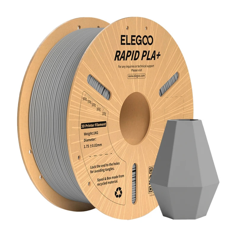 Filament 3D Elegoo Rapid PLA+, 1.75mm, 1kg, gri
