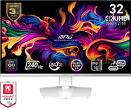 Monitor MSI MPG 321URXW QD OLED, 31.5", 4K UHD, 240Hz, i bardhë
