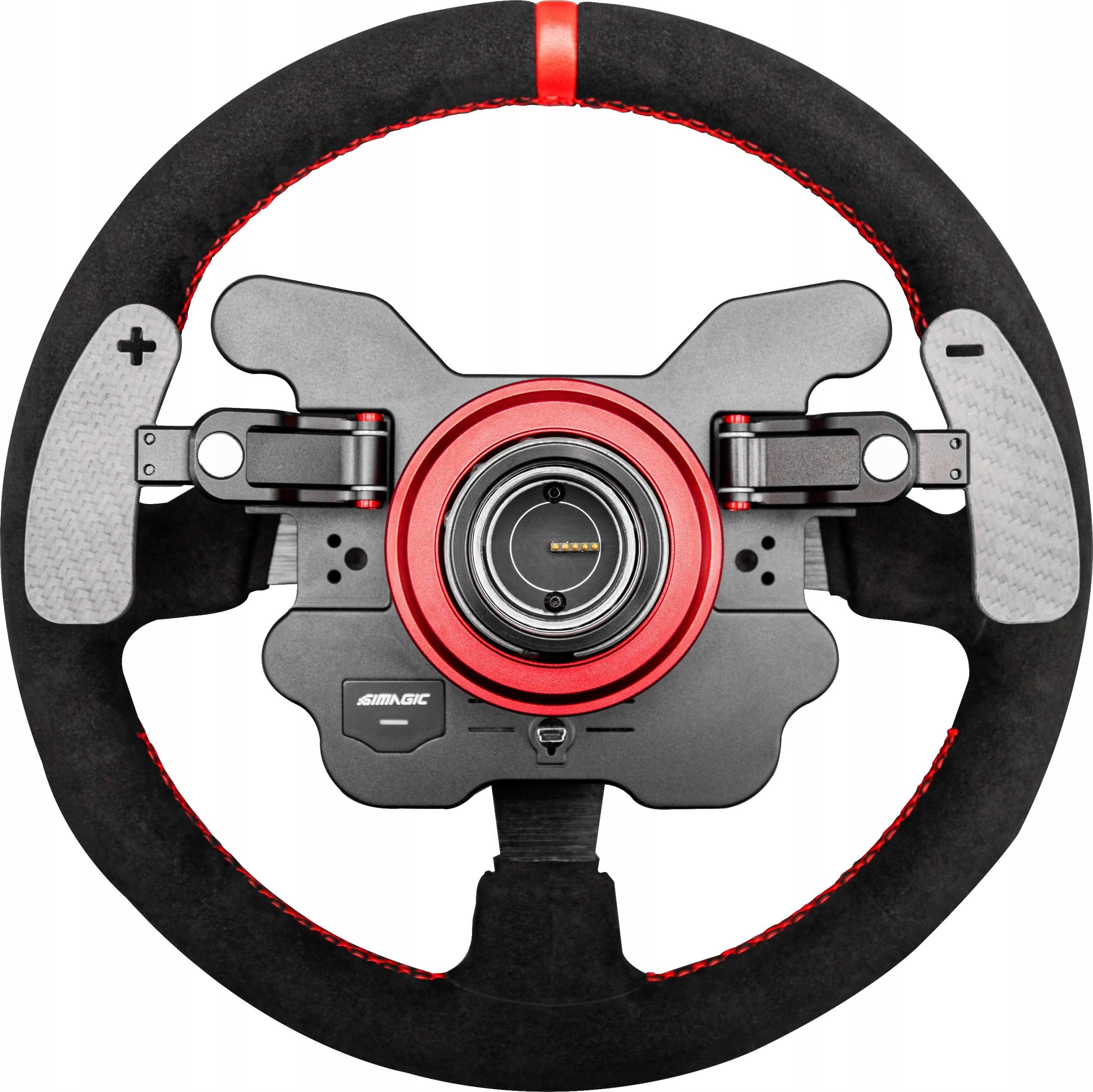 Тимон за трки Симагик GT1 SR, 330 mm, алкантара, црн