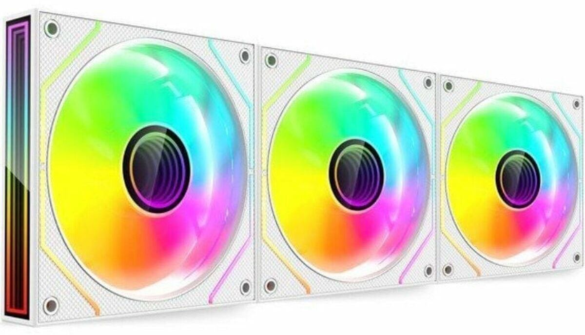 Ventilatorë PC Mars Gaming MF-3DPROKIT, 3x 120mm PWM, ARGB 3D Infinity Mirror, të zinj