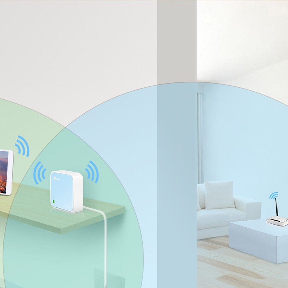 Router nano wireless TP-Link TL-WR802N, N300, 2.4GHz, i bardhë