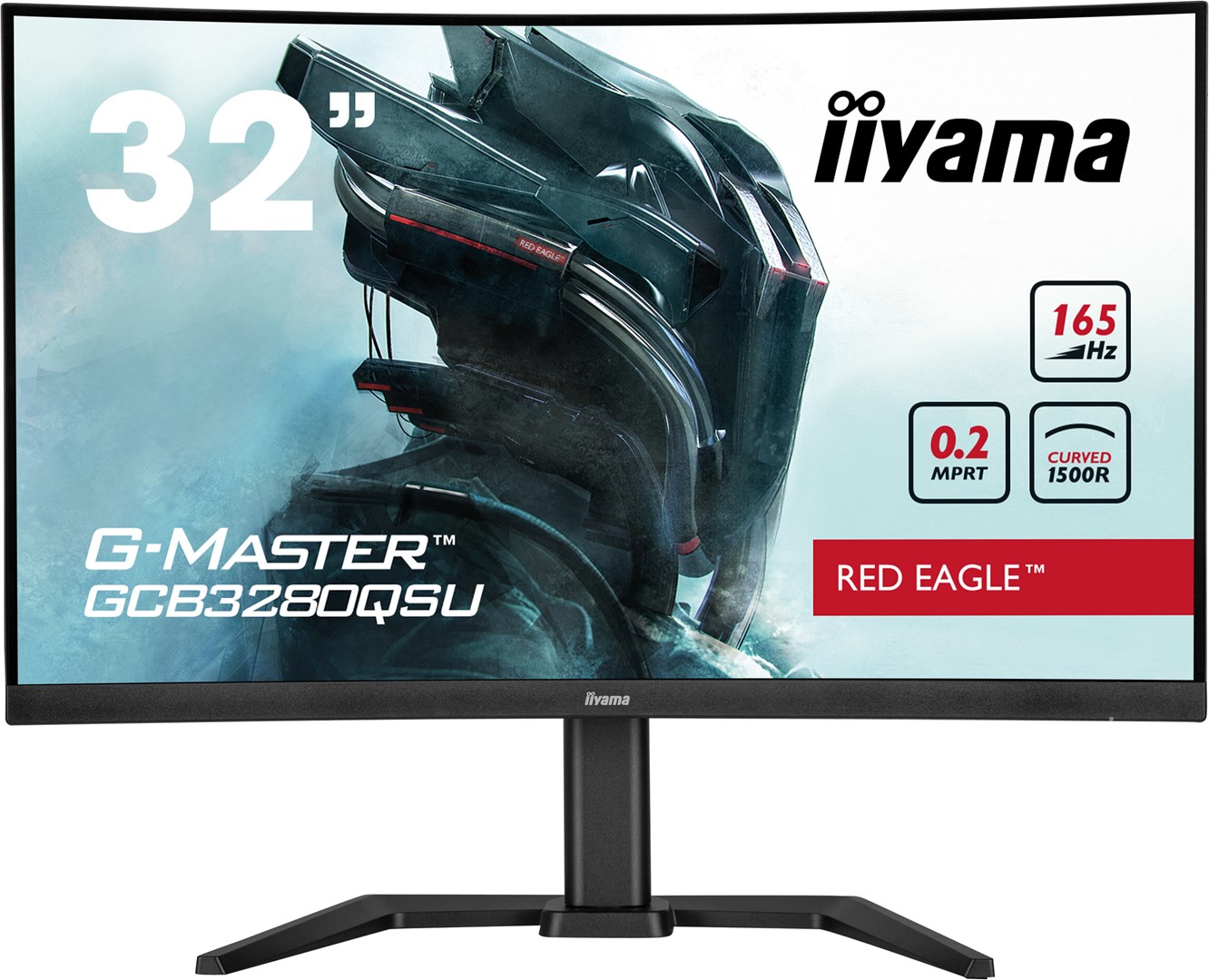 Monitor iiyama G-MASTER GCB3280QSU-B1, 31.5", 2560 x 1440, 165 Hz, i zi