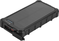 Powerbank diellor Sandberg CampLED 10000, 10000 mAh, llambë LED, i zi