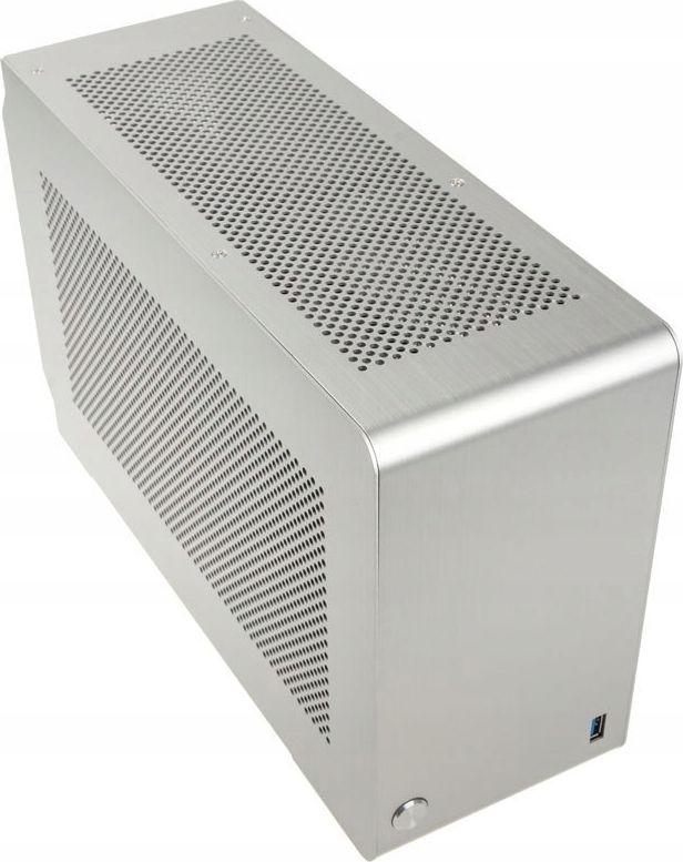 Kasë DAN Cases A4-SFX V4 Mini-ITX, e argjendtë, Mini Tower